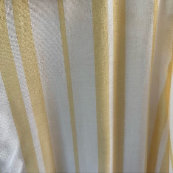 NWT Maurices long sleeve button down blouse light yellow striped Women's XXL - Picture 8 of 10